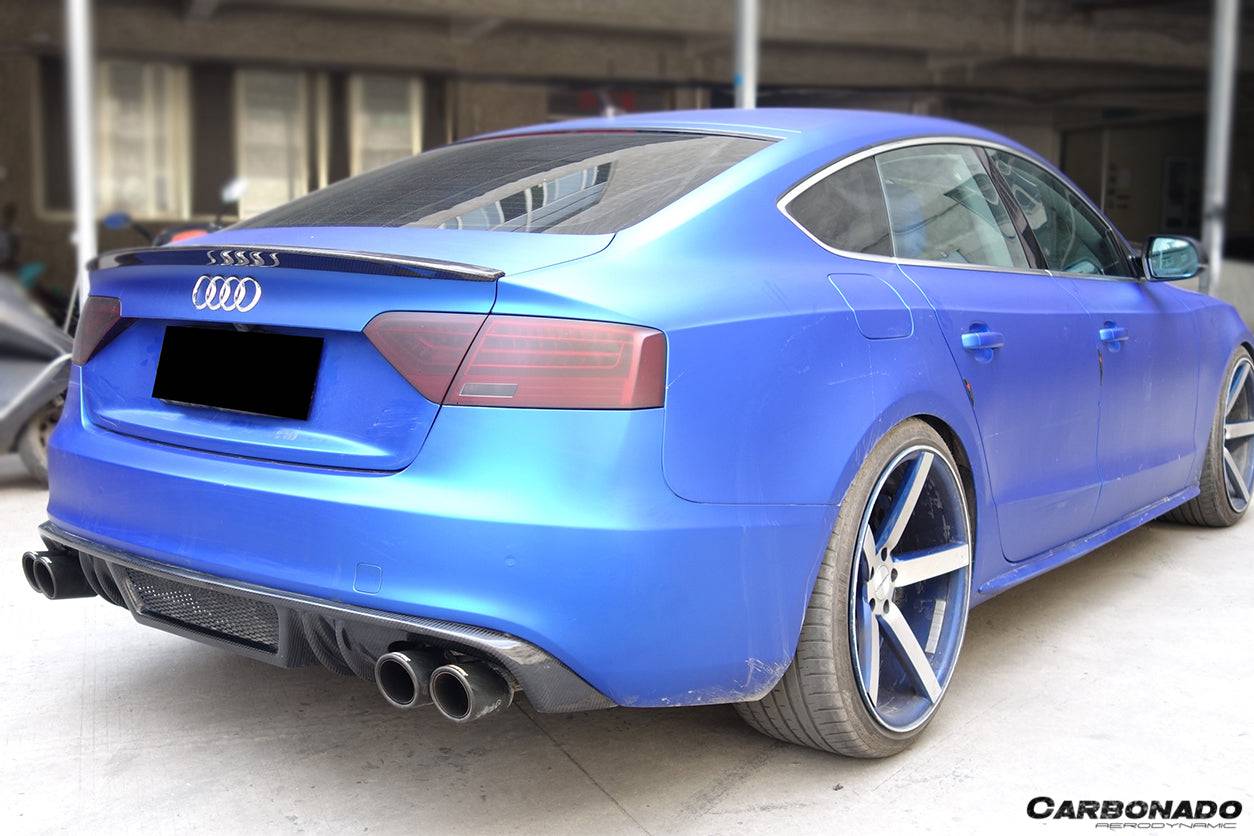 Carbonado 2009-2015 Audi A5 Coupe Sport Style Carbon Fiber Trunk Spoiler