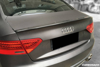 Carbonado 2009-2015 Audi A5 Coupe CTE Style Carbon Fiber Trunk Spoiler
