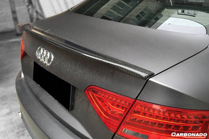 Carbonado 2009-2015 Audi A5 Coupe CTE Style Carbon Fiber Trunk Spoiler