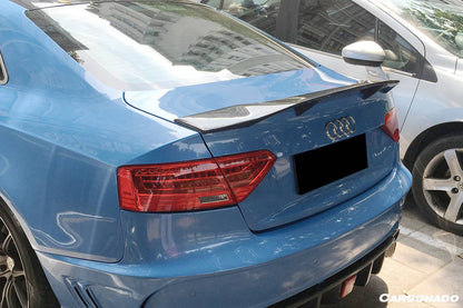 Carbonado 2009-2015 Audi A5 Coupe RT Style Carbon Fiber Trunk Spoiler