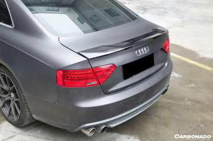Carbonado 2009-2015 Audi A5 Coupe RT Style Carbon Fiber Trunk Spoiler