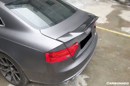 Carbonado 2009-2015 Audi A5 Coupe RT Style Carbon Fiber Trunk Spoiler