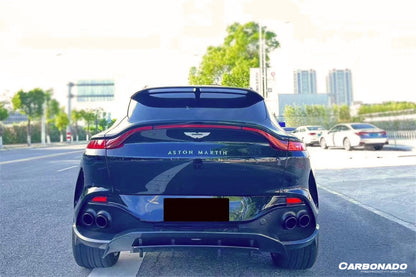 Carbonado 2021-2024 Aston Martin DBX 707 Style Dry Carbon Fiber Rear Bumper with  Exhaust tips