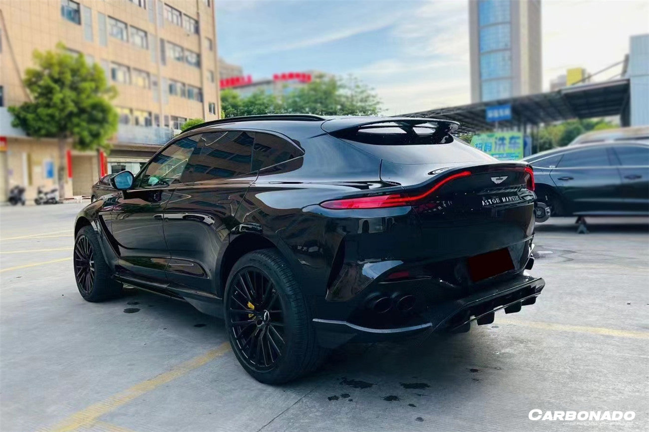 Carbonado 2021-2024 Aston Martin DBX 707 Style Dry Carbon Fiber Rear Bumper with  Exhaust tips