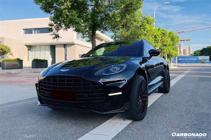 Faldones laterales de fibra de carbono seco estilo Aston Martin DBX 707 Carbonado 2021-2024