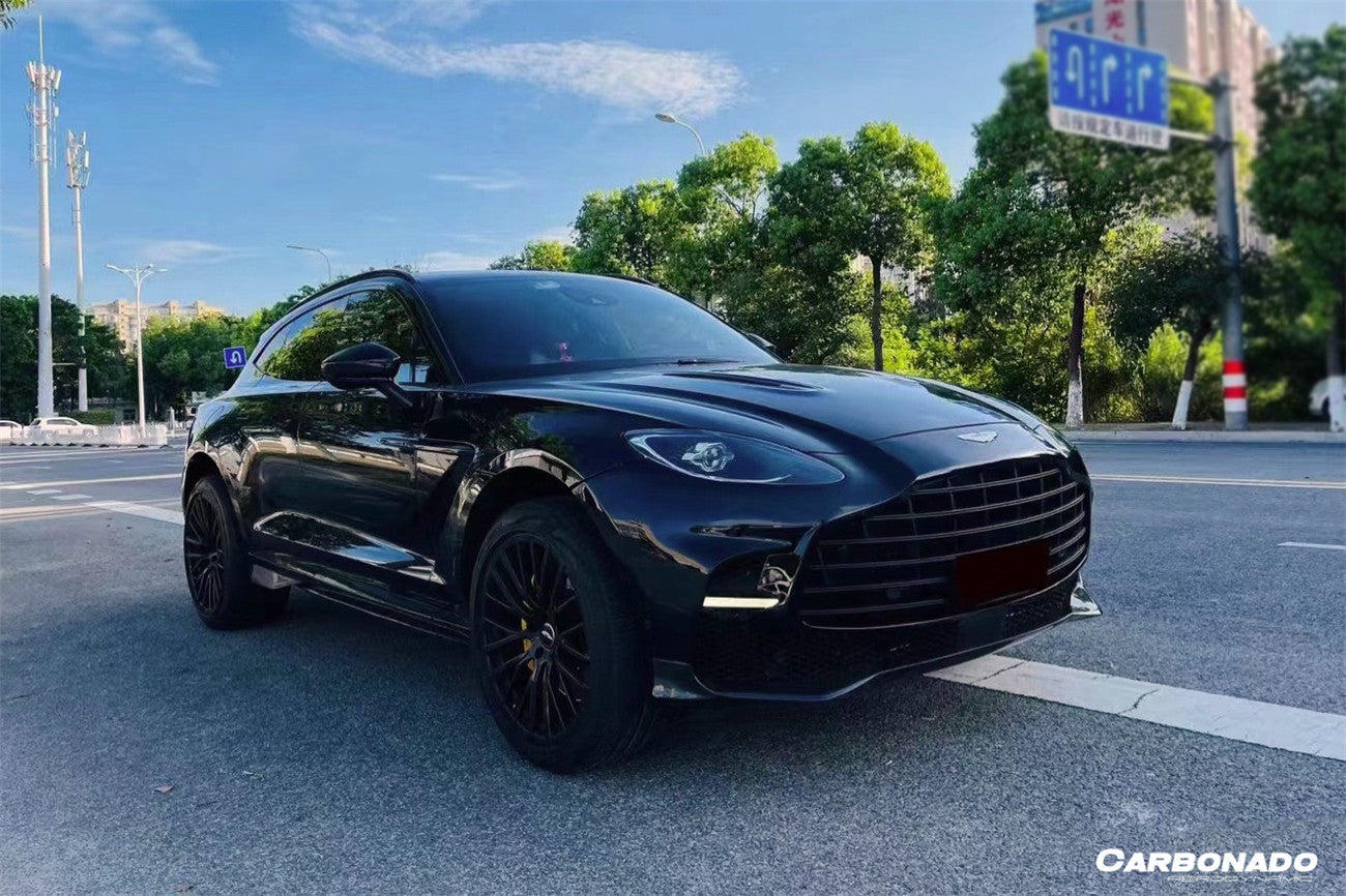 Faldones laterales de fibra de carbono seco estilo Aston Martin DBX 707 Carbonado 2021-2024