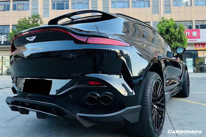 Carbonado 2021-2024 Aston Martin DBX 707 Style Dry Carbon Fiber Rear Bumper with  Exhaust tips