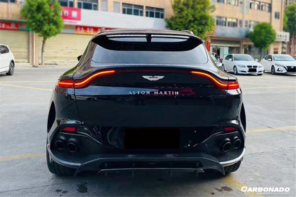 Carbonado 2021-2024 Aston Martin DBX 707 Style Dry Carbon Fiber Rear Bumper with  Exhaust tips
