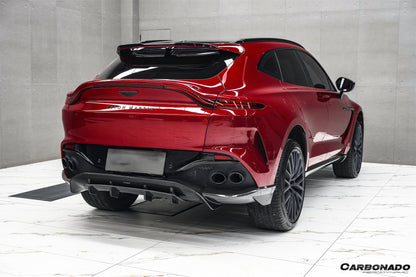 Carbonado 2021-2024 Aston Martin DBX 707 Style Dry Carbon Fiber Rear Bumper with  Exhaust tips