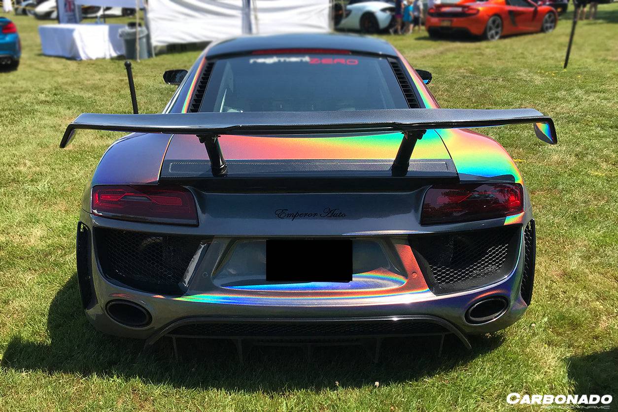 Carbonado 2006-2015 Audi R8 Coupe PI Style Carbon Fiber Trunk Spoiler Wing
