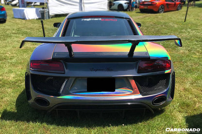 Carbonado 2006-2015 Audi R8 Coupe PI Style Carbon Fiber Trunk Spoiler Wing