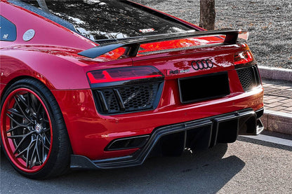 Carbonado 2016-2025 Audi R8 GEN2 Coupe ONLY GT Style Carbon Fiber Trunk Wing