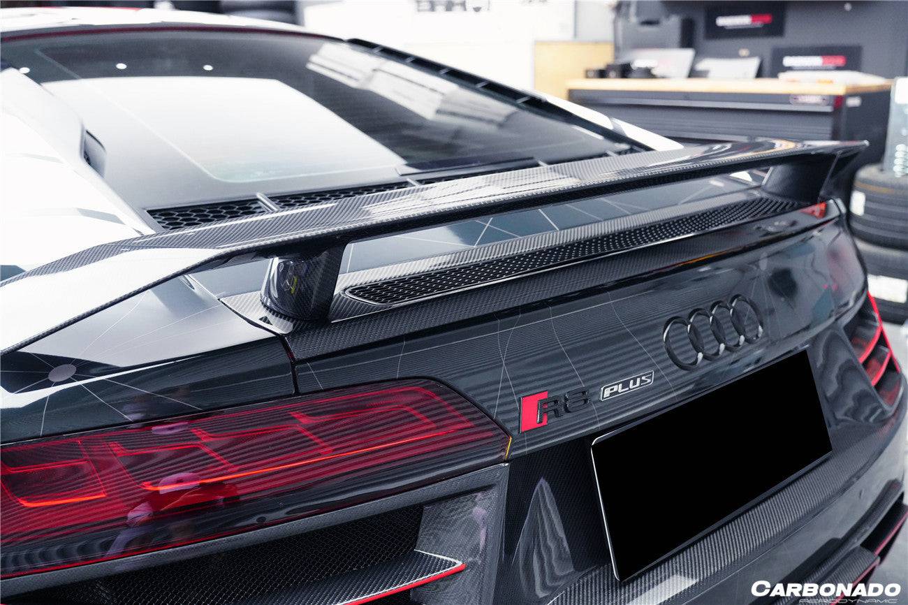 Carbonado 2016-2025 Audi R8 GEN2 Coupe ONLY GT Style Carbon Fiber Trunk Wing
