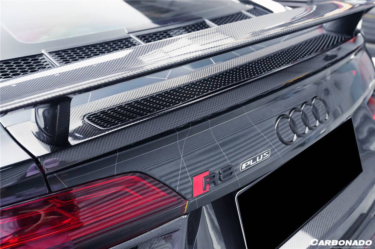 Carbonado 2016-2025 Audi R8 GEN2 Coupe ONLY GT Style Carbon Fiber Trunk Wing