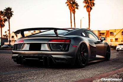 Carbonado 2016-2019 Audi R8 Coupe Spyder VRS Style Carbon Fiber Rear Diffuser
