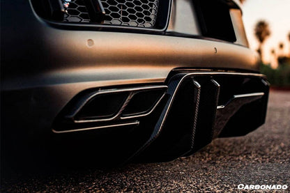 Carbonado 2016-2019 Audi R8 Coupe Spyder VRS Style Carbon Fiber Rear Diffuser
