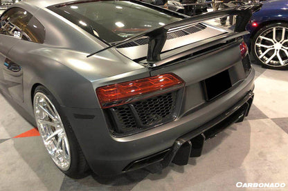 Carbonado 2016-2019 Audi R8 Coupe Spyder VRS Style Carbon Fiber Rear Diffuser