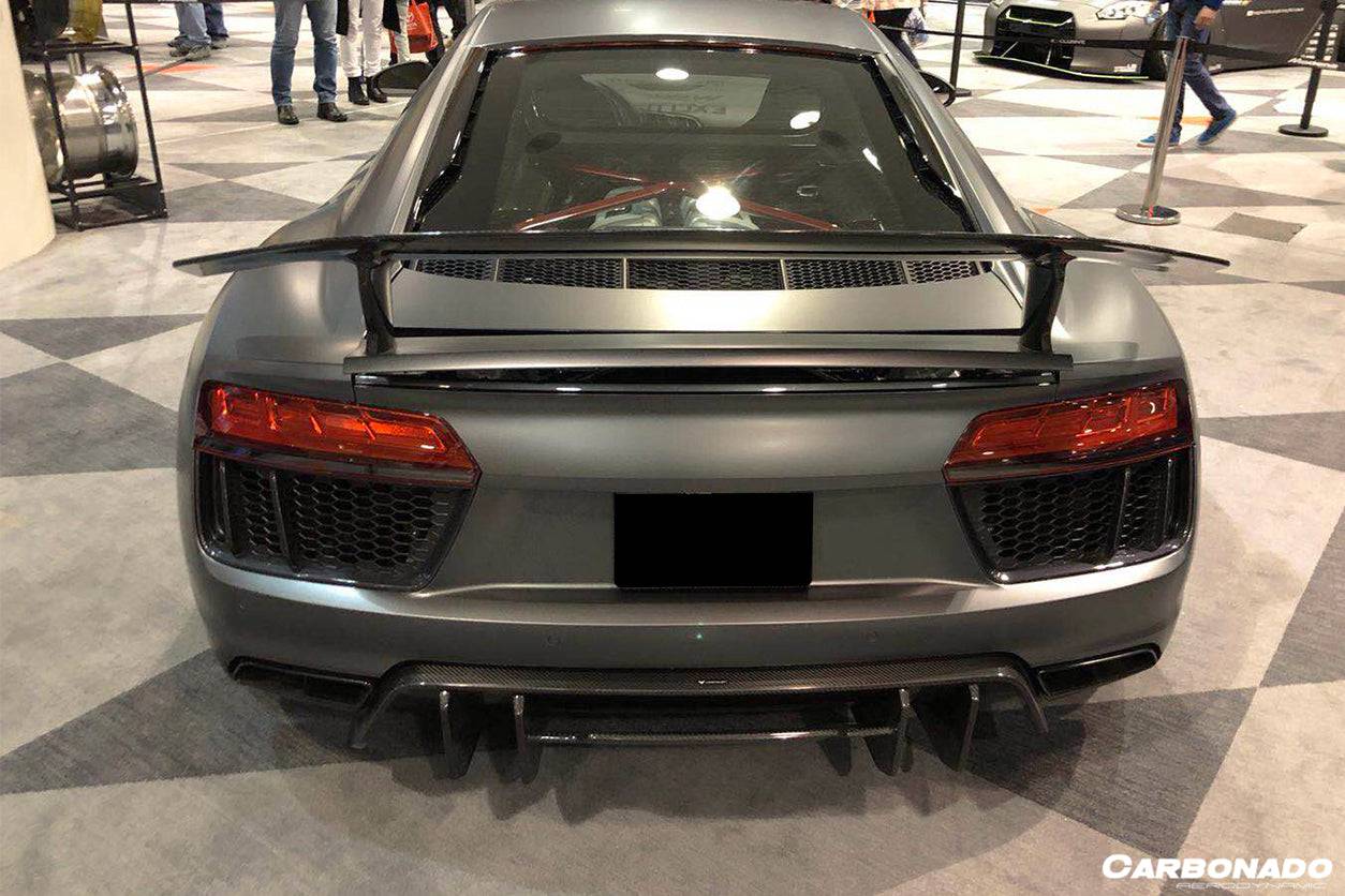 Carbonado 2016-2019 Audi R8 Coupe Spyder VRS Style Carbon Fiber Rear Diffuser