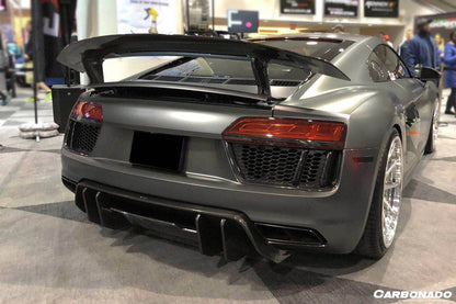 Carbonado 2016-2019 Audi R8 Coupe Spyder VRS Style Carbon Fiber Rear Diffuser