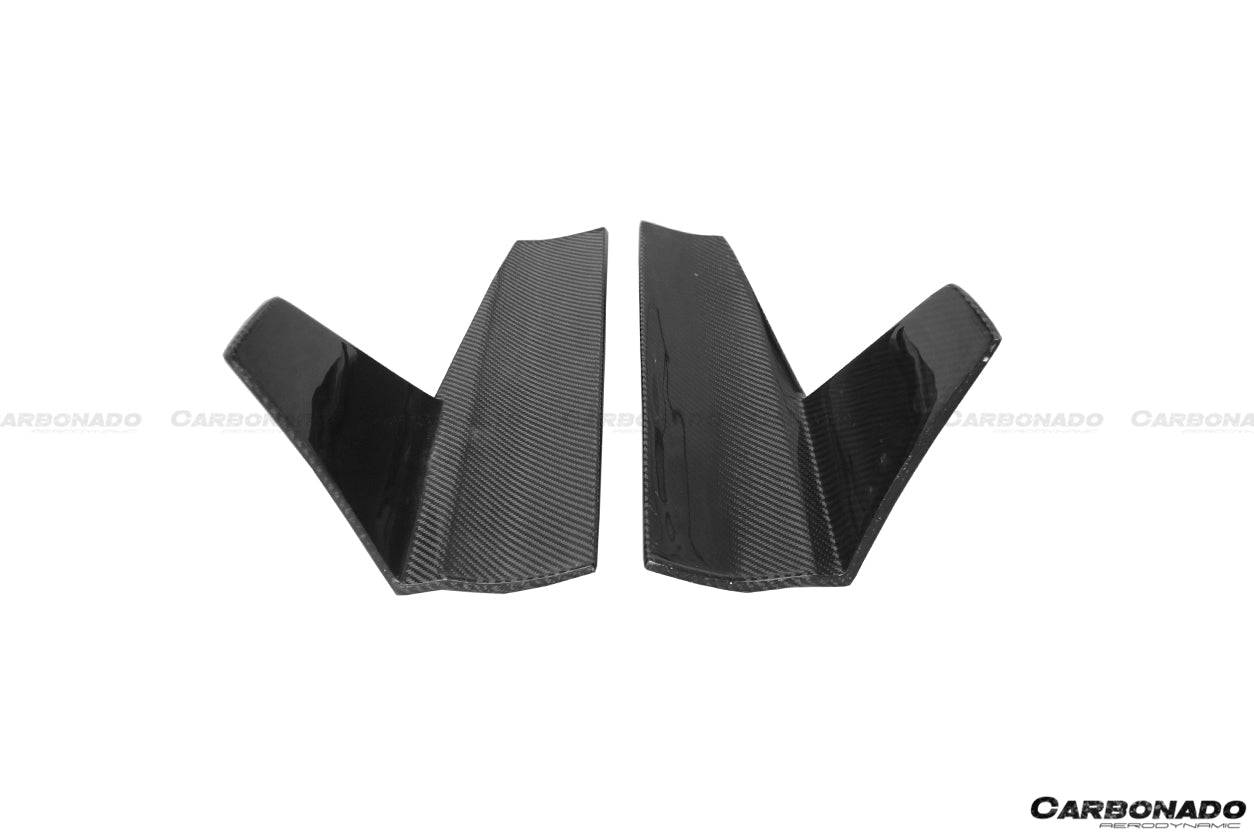 Carbonado 2013-2020 Audi RS3 S3 A3 Sline Sedan BKSS Style Carbon Fiber Side Skirts Under Board with Winglets