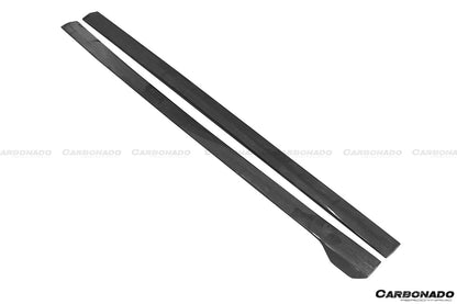 Carbonado 2013-2020 Audi RS3 S3 A3 Sline Sedan BKSS Style Carbon Fiber Side Skirts Under Board with Winglets