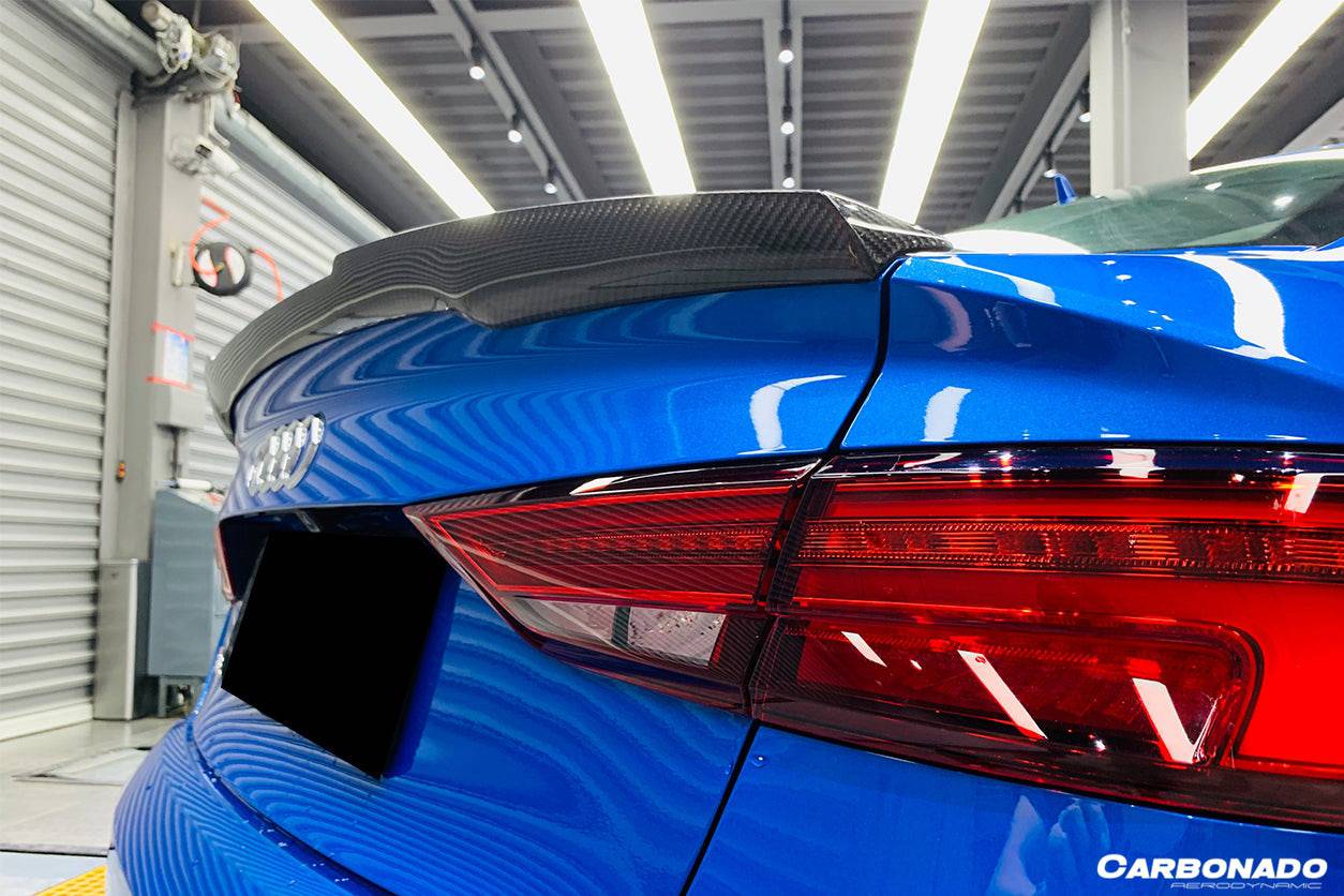 Carbonado 2013-2020 Audi S3  A3  RS3 8V Sedan RW Style Carbon Fiber Trunk Spoiler