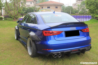 Alerón de maletero de fibra de carbono estilo RT para Audi S3 A3 RS3 8V Sedán Carbonado 2013-2020