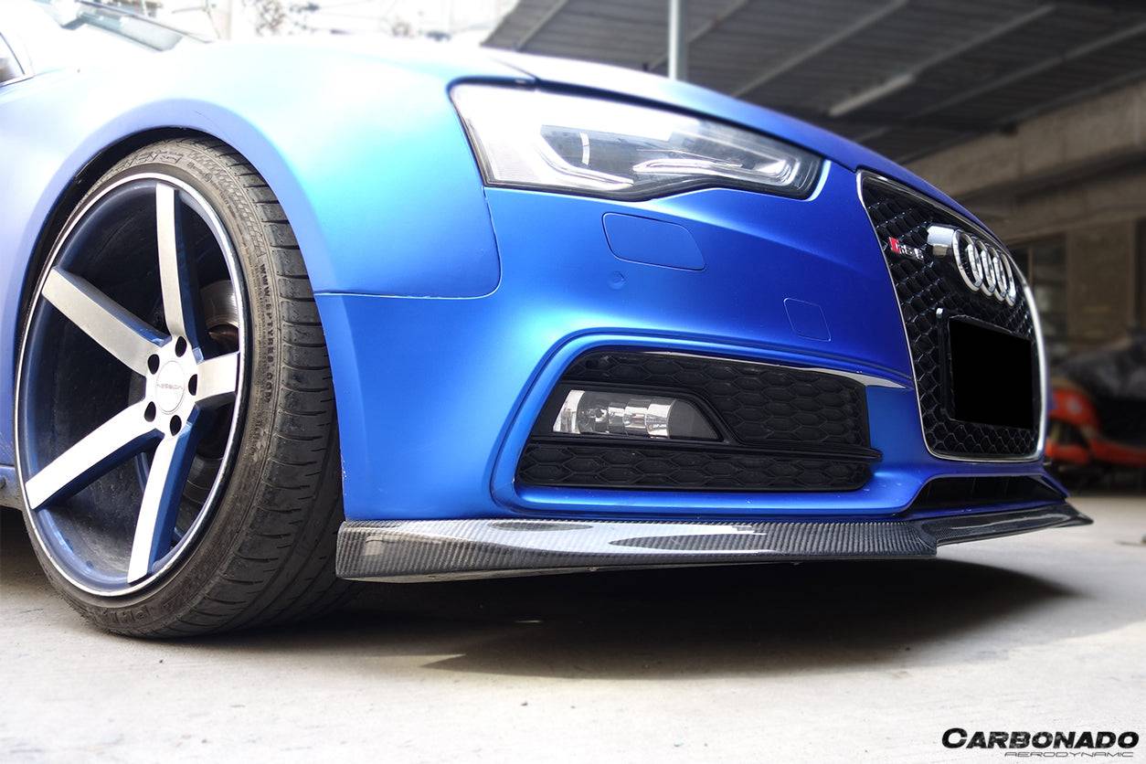 Faldón delantero de fibra de carbono estilo DM para Audi A5 Sline S5 Carbonado 2009-2015