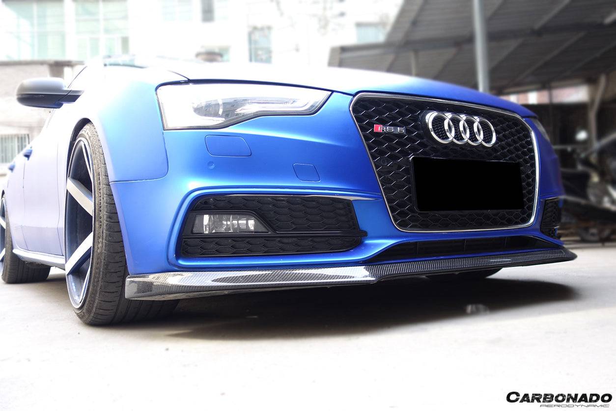 Faldón delantero de fibra de carbono estilo DM para Audi A5 Sline S5 Carbonado 2009-2015