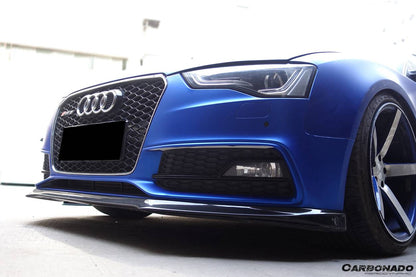 Faldón delantero de fibra de carbono estilo DM para Audi A5 Sline S5 Carbonado 2009-2015