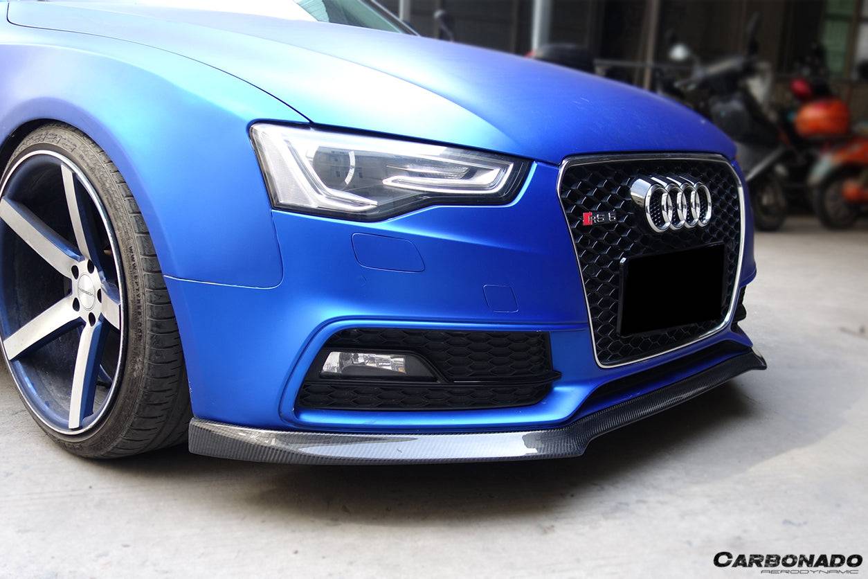 Faldón delantero de fibra de carbono estilo DM para Audi A5 Sline S5 Carbonado 2009-2015