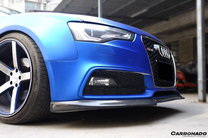 Faldón delantero de fibra de carbono estilo DM para Audi A5 Sline S5 Carbonado 2009-2015
