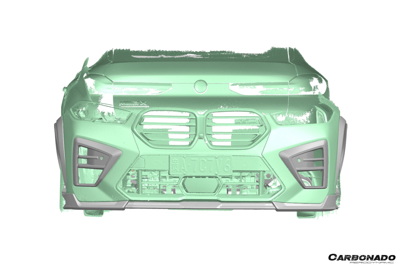 Carbonado AD Style Dry Carbon Fiber Front Lip | 2024-2025 BMW X6M F96