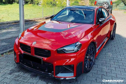 Carbonado 2021-2024 BMW M2 G87 OD-MP Style Dry Carbon FIber Front Bumper Air Inlet Trim