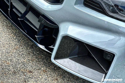 Carbonado 2021-2024 BMW M2 G87 OD-MP Style Dry Carbon FIber Front Bumper Air Inlet Trim