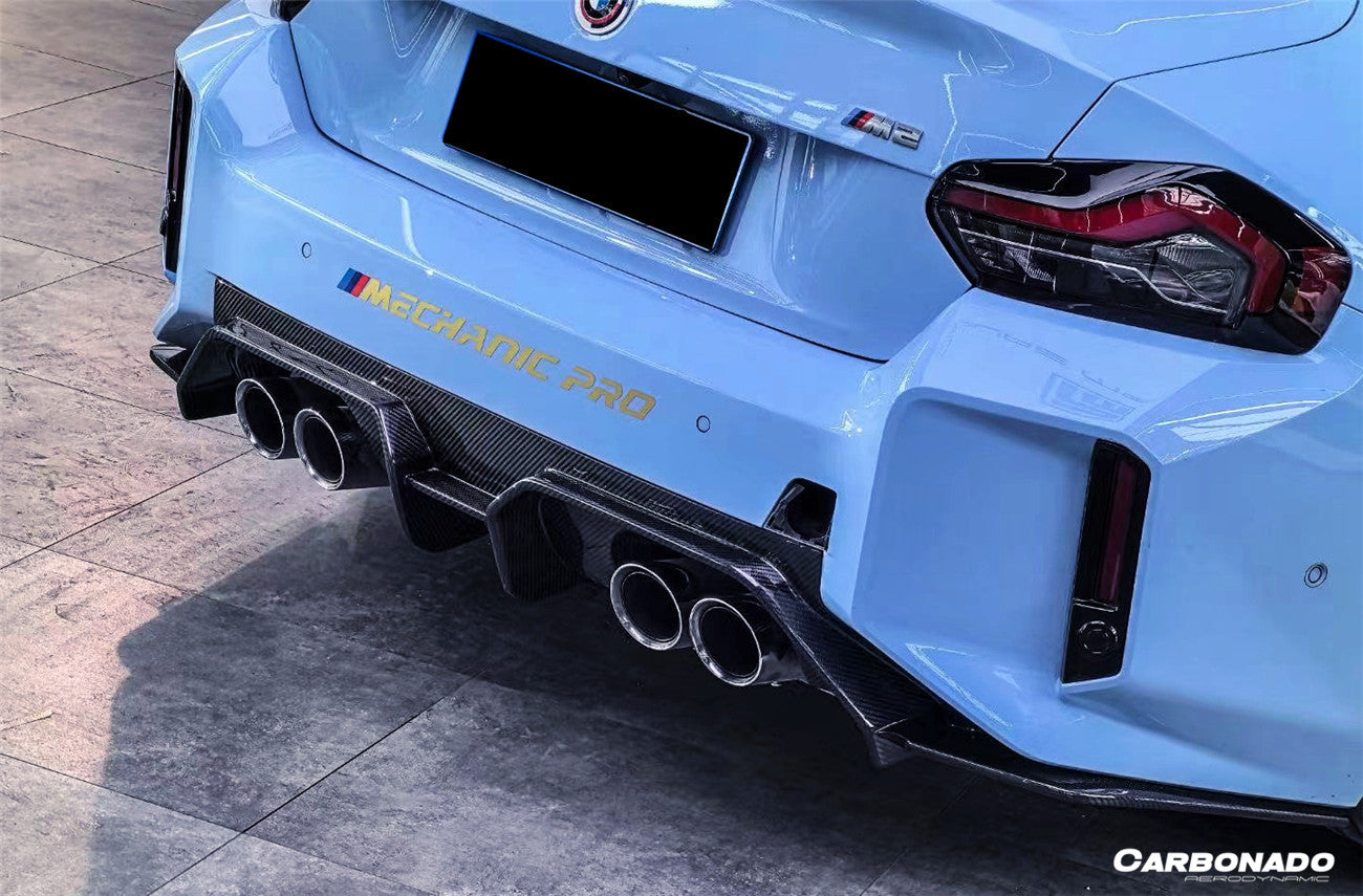Difusor trasero de fibra de carbono seco estilo OD-C para BMW M2 G87 2021-2024 Carbonado