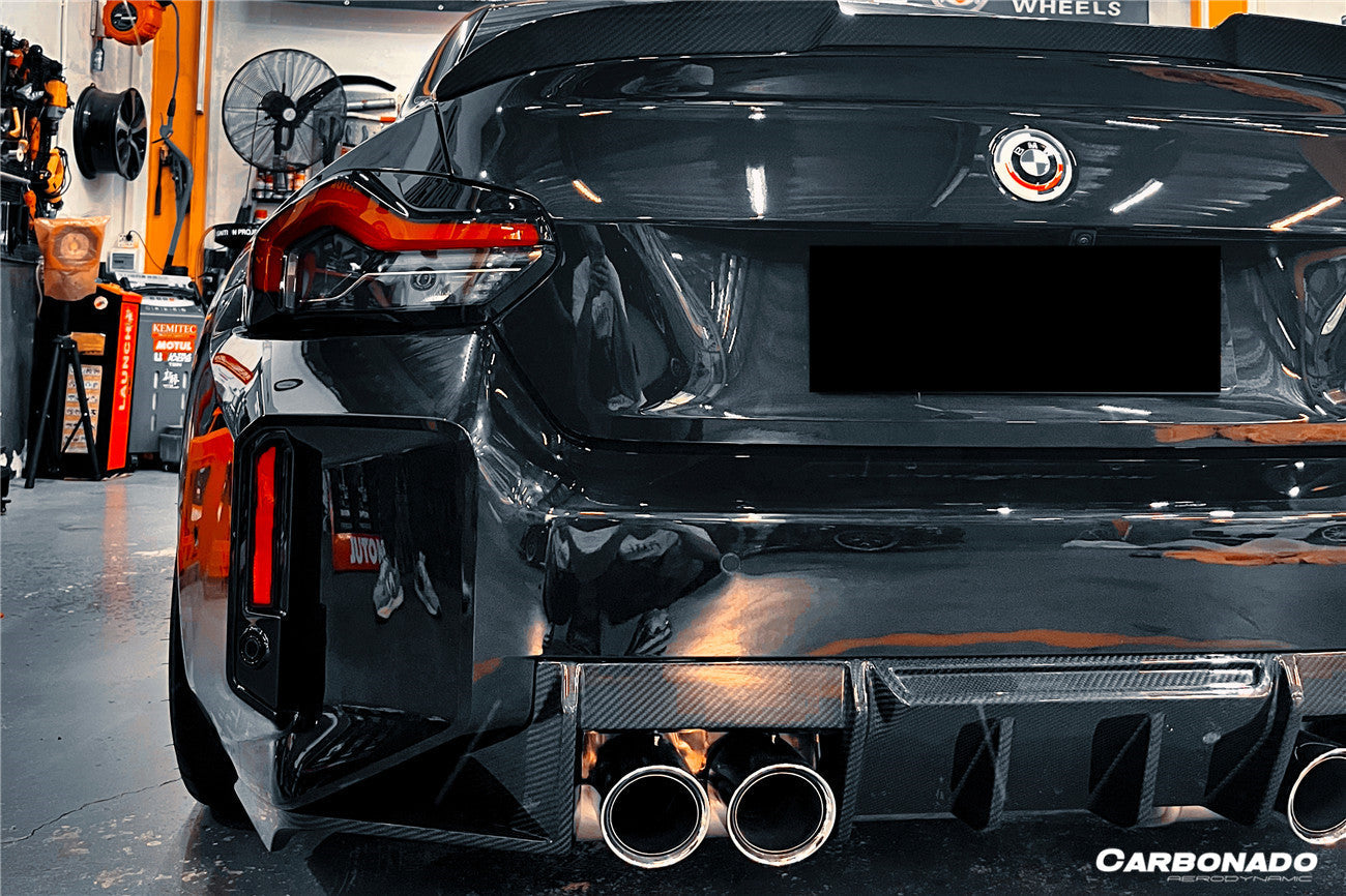 Carbonado OD-R Style Dry Carbon FIber Rear Diffuser Lip | 2021-2024 BMW M2 G87