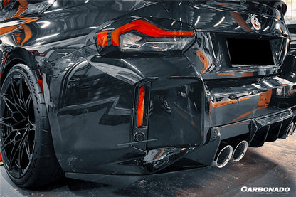 Carbonado OD-R Style Dry Carbon FIber Rear Diffuser Lip | 2021-2024 BMW M2 G87
