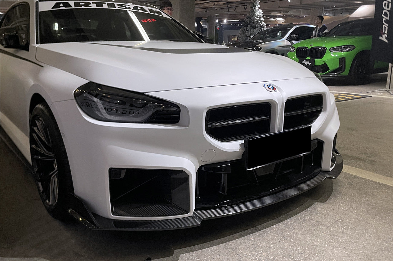 Carbonado 2021-2024 BMW M2 G87 OD Style Dry Carbon Fiber Front Lip