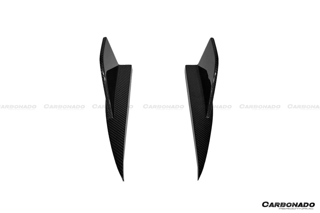 Alerones divisores de parachoques trasero de fibra de carbono seco estilo OD para BMW M2 G87 2021-2024 Carbonado