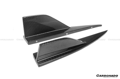 Alerones divisores de parachoques trasero de fibra de carbono seco estilo OD para BMW M2 G87 2021-2024 Carbonado