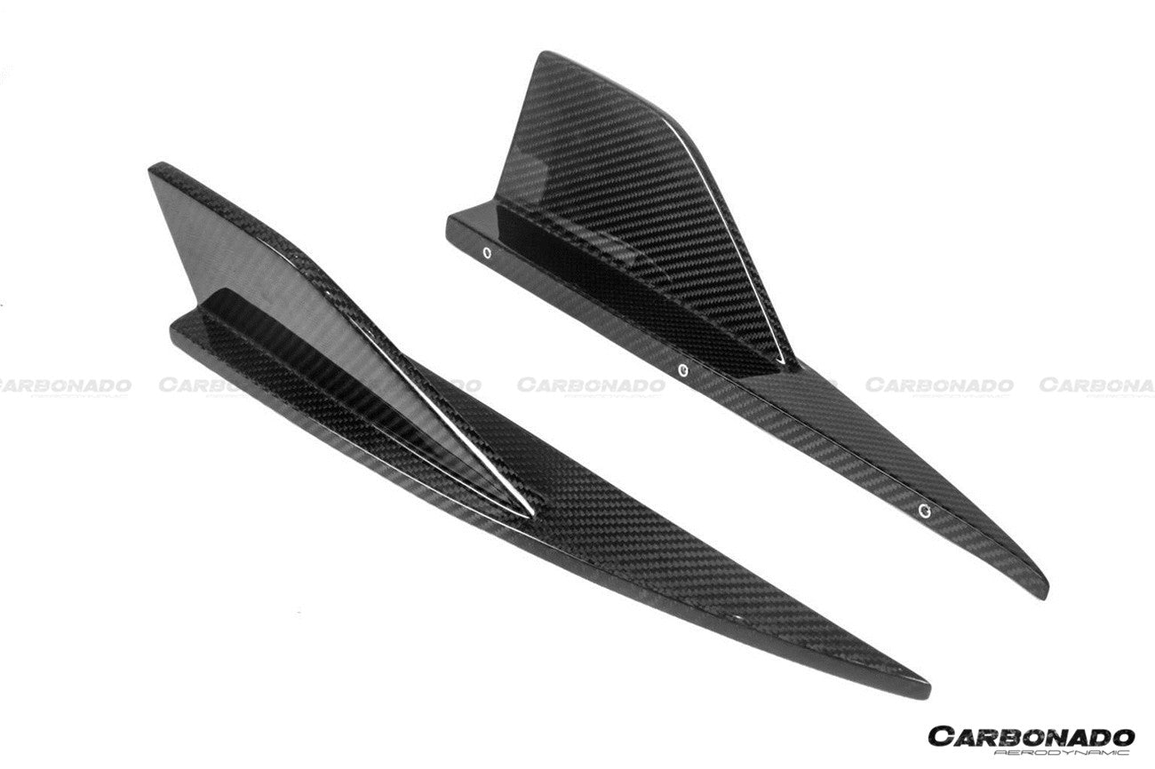 Alerones divisores de parachoques trasero de fibra de carbono seco estilo OD para BMW M2 G87 2021-2024 Carbonado