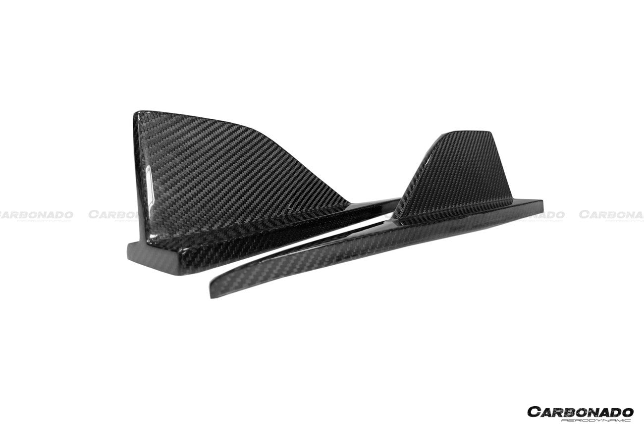 Alerones divisores de parachoques trasero de fibra de carbono seco estilo OD para BMW M2 G87 2021-2024 Carbonado