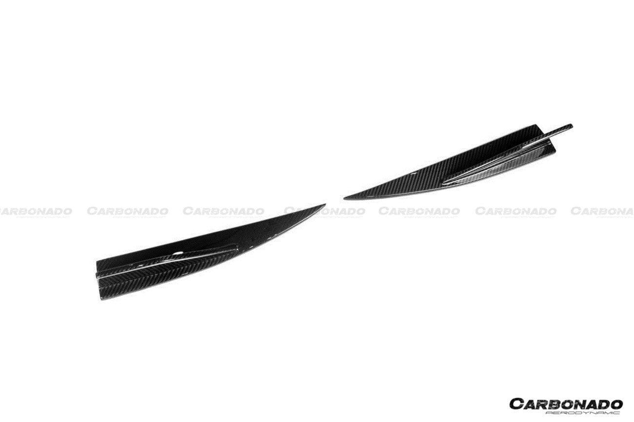 Alerones divisores de parachoques trasero de fibra de carbono seco estilo OD para BMW M2 G87 2021-2024 Carbonado