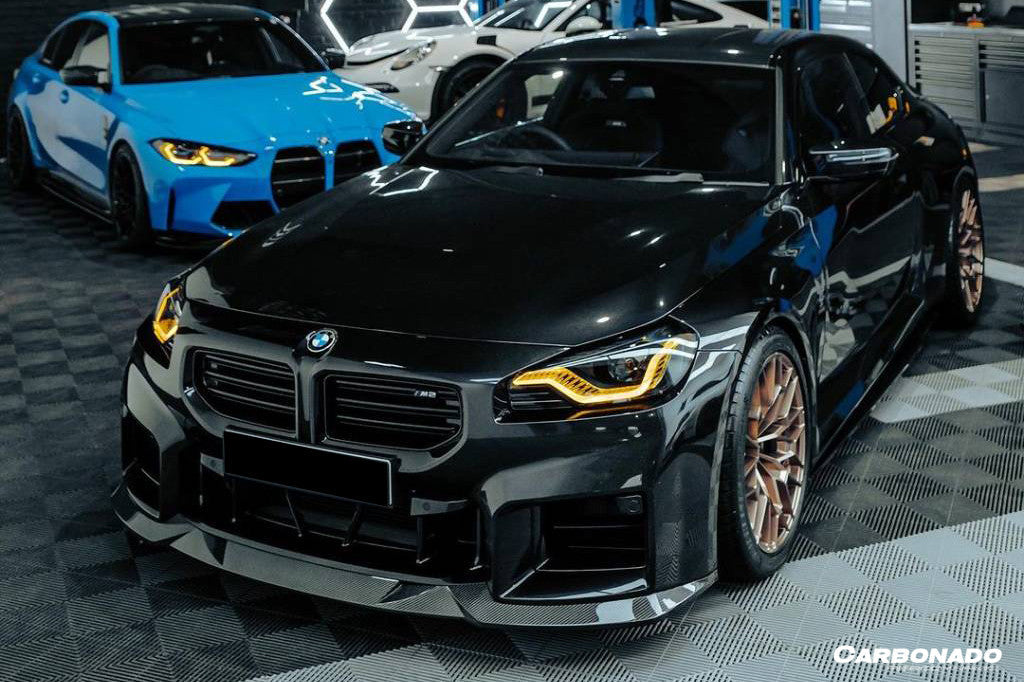 Carbonado 2021-2024 BMW M2 G87 OD-R Style Dry Carbon FIber Front Lip