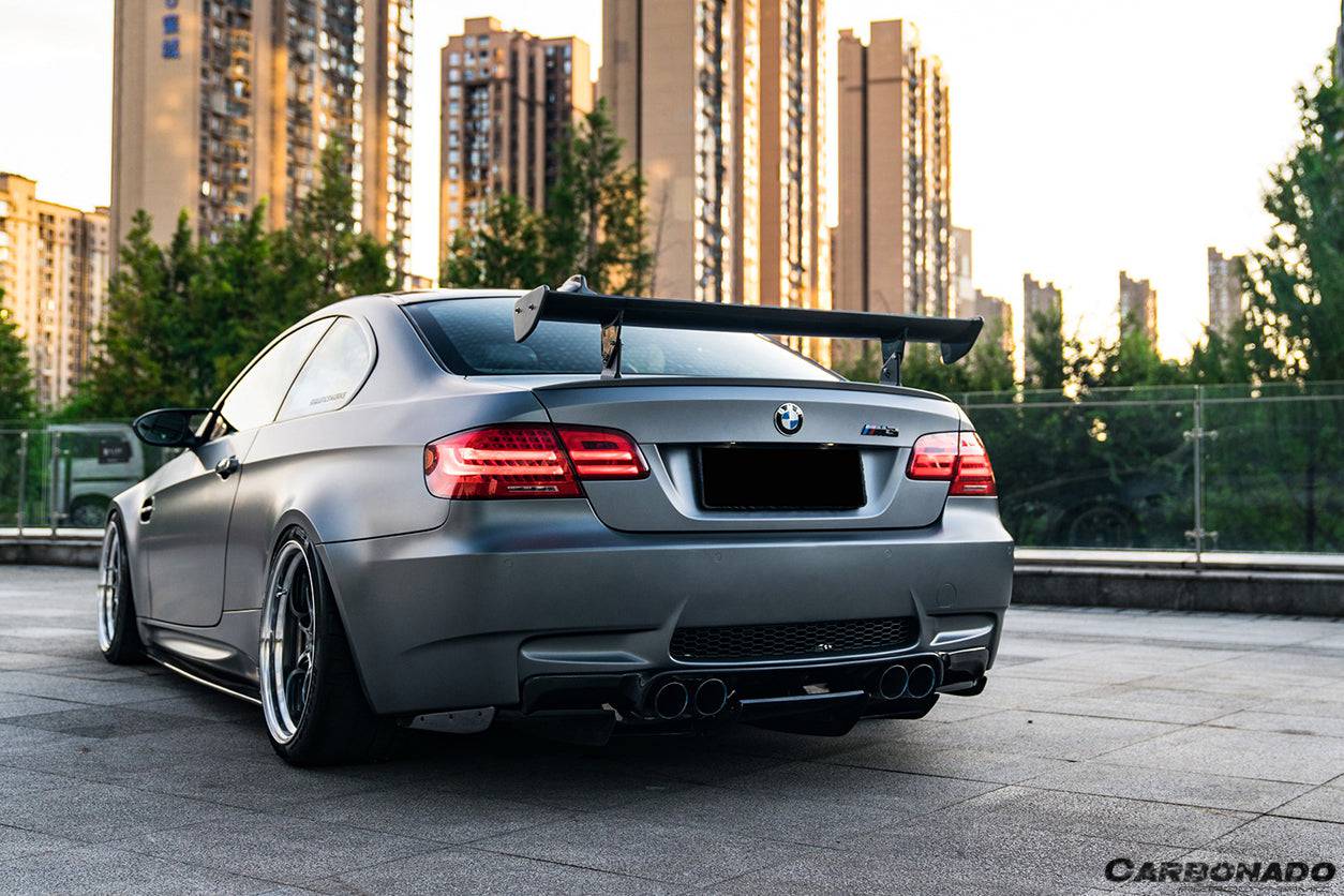 Difusor trasero de fibra de carbono estilo VA con borde para BMW M3 E92 E93 2008-2012 Carbonado