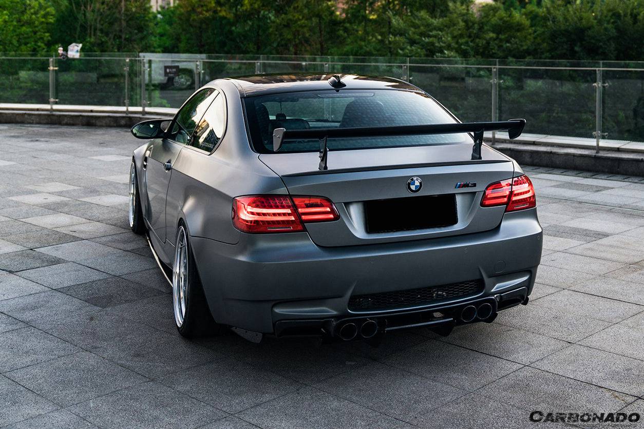 Difusor trasero de fibra de carbono estilo VA con borde para BMW M3 E92 E93 2008-2012 Carbonado