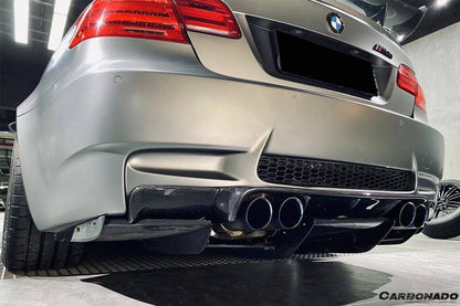 Difusor trasero de fibra de carbono estilo VA con borde para BMW M3 E92 E93 2008-2012 Carbonado
