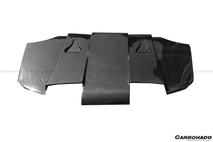Difusor trasero de fibra de carbono estilo VA con borde para BMW M3 E92 E93 2008-2012 Carbonado