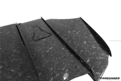 Difusor trasero de fibra de carbono estilo VA con borde para BMW M3 E92 E93 2008-2012 Carbonado